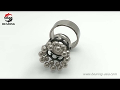 Zelfinstellend kogellager dubbele rij oliespeling met stalen kooi