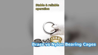 Vergelijking tussen messing kooi en nylon kooi voor hoekcontactlagers