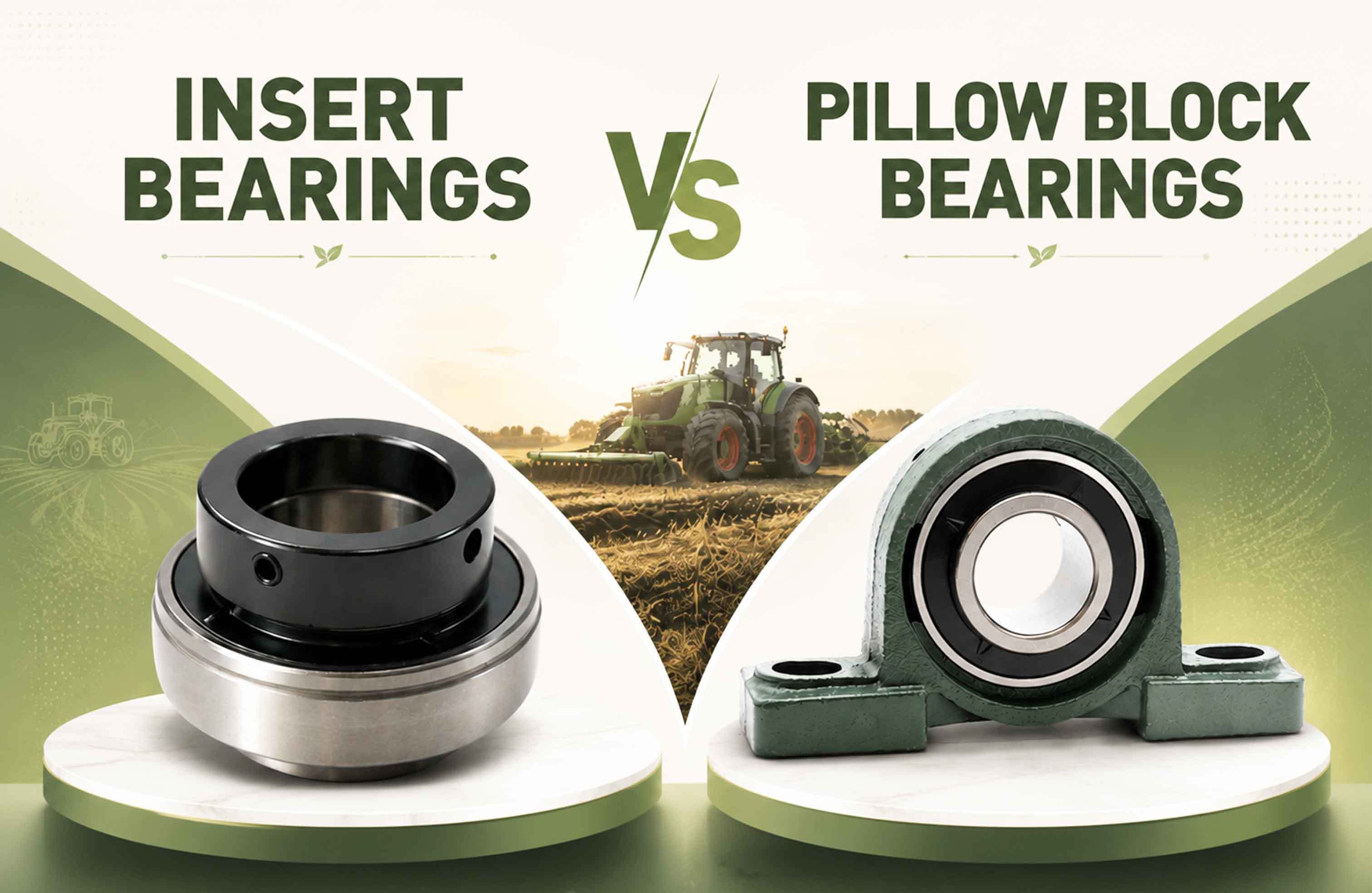 Laatste bedrijfsblogs Inleglagers vs. kussensbloklagers: Complete gids voor landbouwmachines