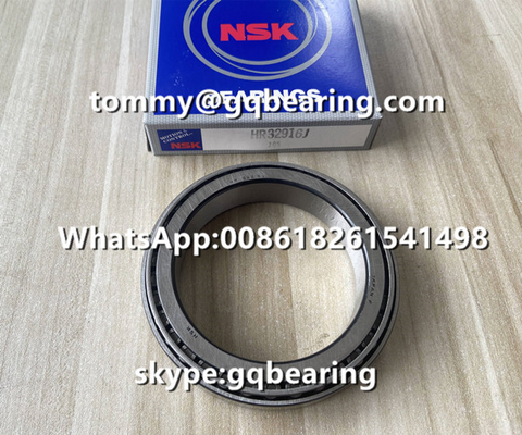 GCR15 Staalmateriaal NSK HR32916J Conical Roller Bearing HR 32916 J Spindle Bearing