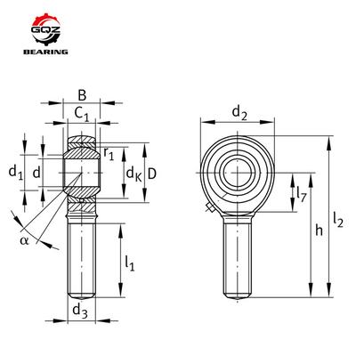 Groothandel Stang Eindjes 50mm SIA50ES-2RS Joint Super Precision Lagers SI Voeg toe aan mijn winkelwagentje